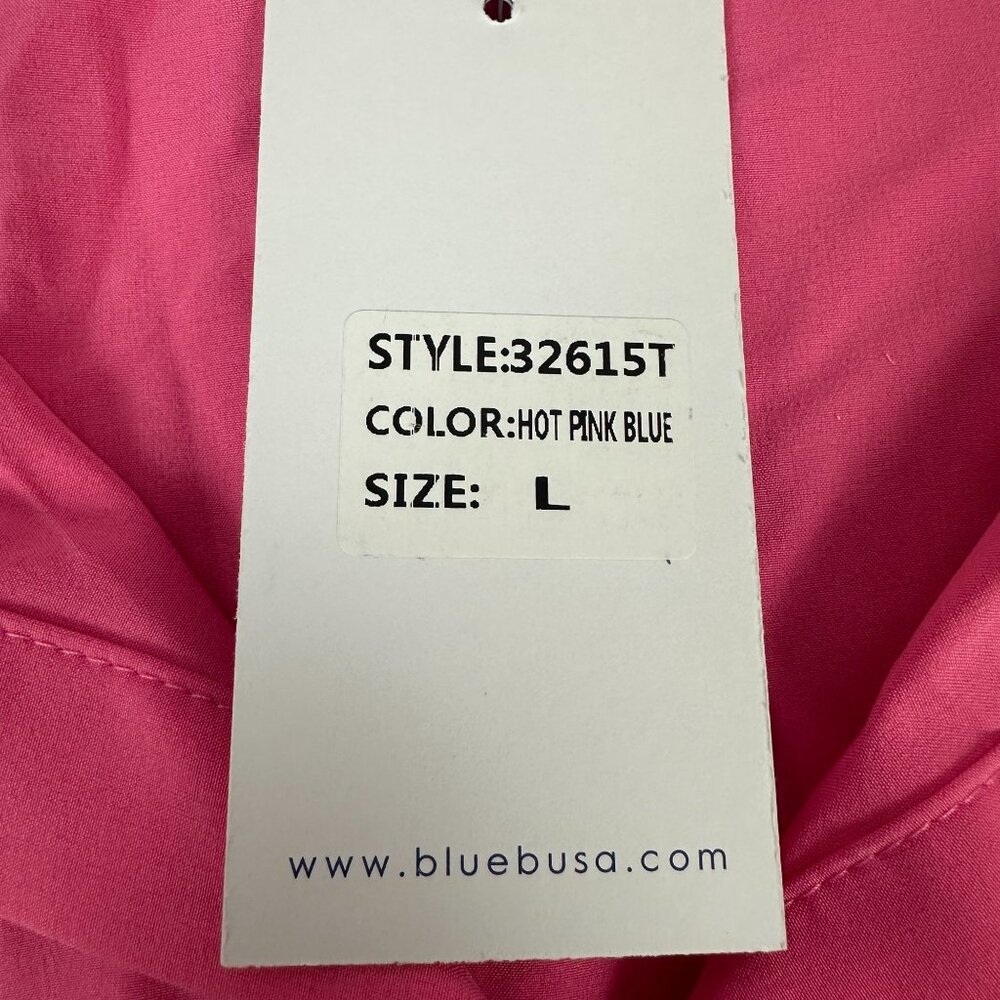 Blue b. Collection Hot Pink Western Shirt With Sequin Fringe & Boot Print Size L - Picture 7 of 8